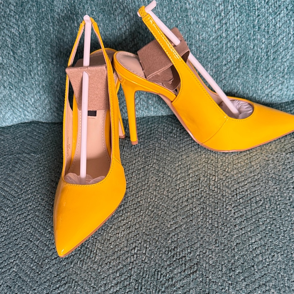 Nine West - Yellow Women's Heels - Picture 2 of 4